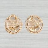 Mabe Pearl Stud Earrings 14k Yellow Gold Clip On Non Pierced Round Cabochons