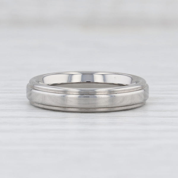 Light Gray New Titanium Ring Wedding Band Size 6