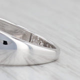 Diamond Hearts Ring 10k White Gold Size 6.25 Women's Band