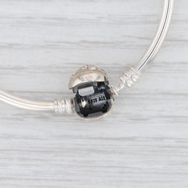 Light Gray New Authentic Pandora USB794317 Dainty Bow Bangle Bracelet Gift Box 6.7" 17cm