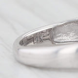 0.62ctw Princess Diamond Halo Engagement Ring 14k White Gold Size 5.5