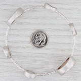 New Nina Nguyen Bangle Bracelet Druzy White Sand Quartz Sterling Silver 8"