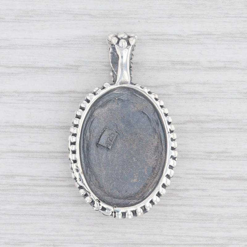 Engravable Bali Style Statement Pendant Sterling Silver 925