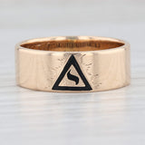 Masonic Yod Band 14k Yellow Gold 14th Degree Scottish Rite Size 7.5 Ring