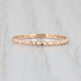 Antique Floral Baby Ring 10k Yellow Gold Small Baby Size Band Keepsake