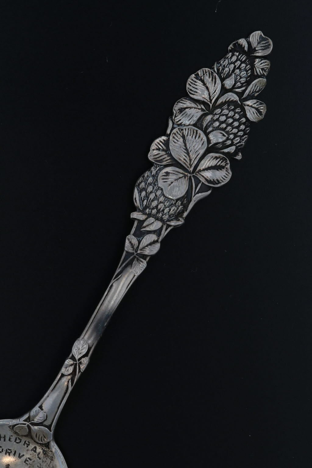 Black Antique Lakewood New Jersey Cathedral Drive Souvenir Spoon Sterling Silver 5.25”