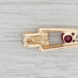 0.27ctw Ruby Diamond 3-Stone Journey Pendant 14k Yellow Gold
