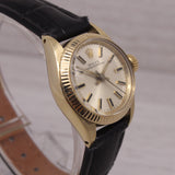 Rosy Brown 1980 Rolex Oyster Perpetual ref.6719 14k Solid Gold Ladies Automatic Watch 2 yr