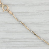 7.25" 2-Toned Woven Snake Chain Bracelet 10k Yellow White Gold 1.3mm