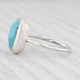 Light Gray New Nina Nguyen Marbled Turquoise Ring Sterling Silver Size 7