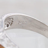 2.38ctw Cushion Citrine Diamond Ring 14k White Gold Size 5 November Birthstone