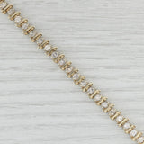 Light Gray 6ctw Champagne Diamond Tennis Bracelet 14k Yellow Gold 7" 6.6mm