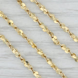 Gray 22.75" Nugget Chain Necklace 18k Yellow Gold 2.3mm