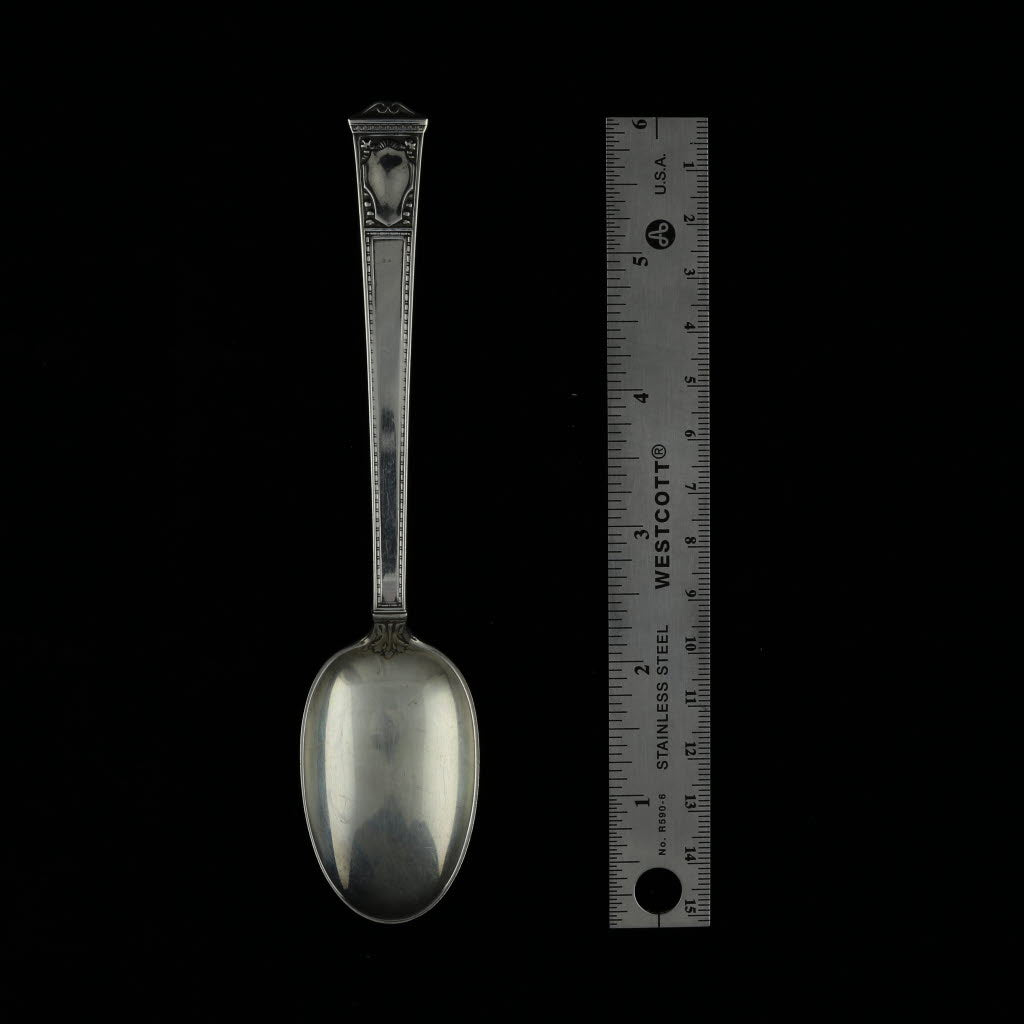 Black Tiffany and Co San Lorenzo Teaspoon Sterling Silver 6" 1916 Silverware