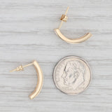 0.16ctw Diamond Journey Earrings 14k Yellow Gold Pierced Drops