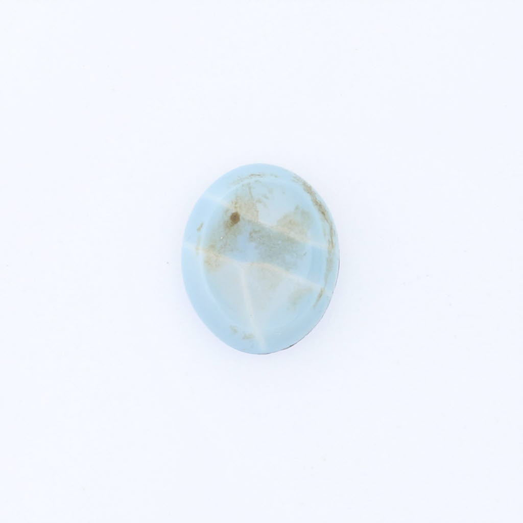 Alice Blue 3ct Blue Opal Doublet Loose Gemstone 12 x 10mm Oval Solitaire Jewelry Making