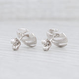 Light Gray New Bastian Inverun Sparkling Diamond Stud Earrings Sterling Silver Pierced