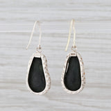 New Nina Nguyen Druzy Quartz Geode Drop Earrings Sterling Silver Hook Posts