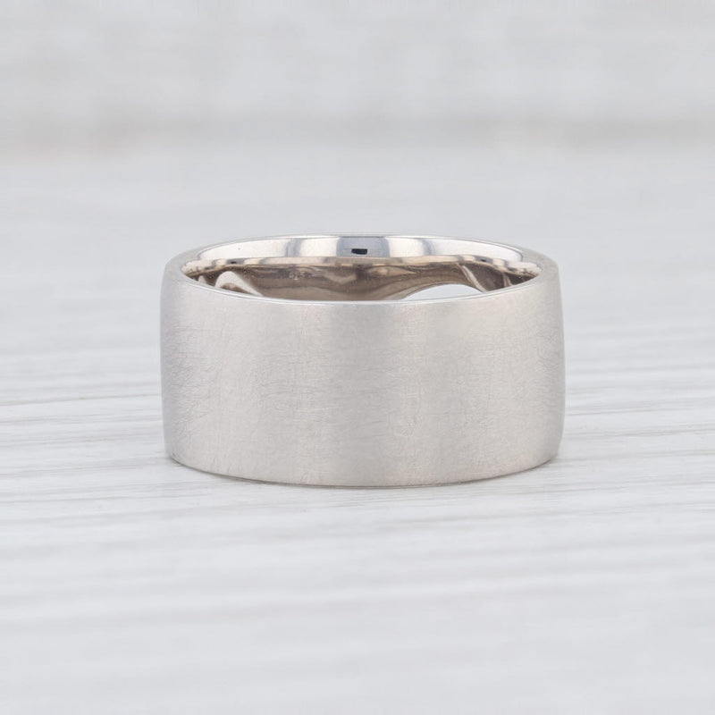 Light Gray New Bastian Inverun Ring Sterling Silver Curved Cutout Diamond 12886 Size 54 7