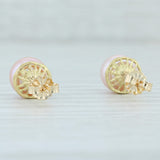 Light Gray Cultured Pink Pearl Stud Earrings 14k Yellow Gold Pierced Nordstrom