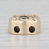 0.20ctw Emerald Slide Charm 14k Yellow Gold Vintage Goldman Kobler