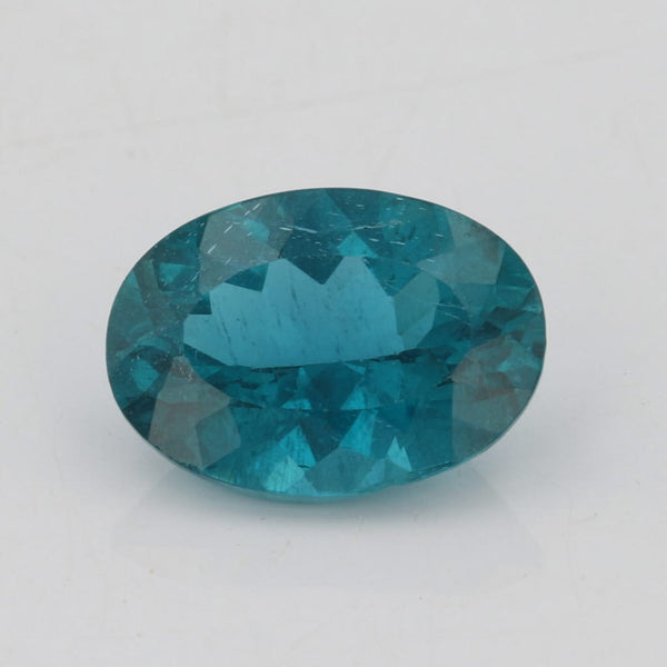 New 6.14ct 13.9 x 10 mm Natural Teal Apatite Oval Solitaire Loose Gemstone