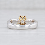 Light Gray New 1.34ctw Moissanite Diamond Engagement Ring 18k Gold Size 7 Semi Mount