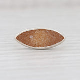 New Nina Nguyen Sand Druzy Quartz Ring Size 7 Sterling Silver Solitaire