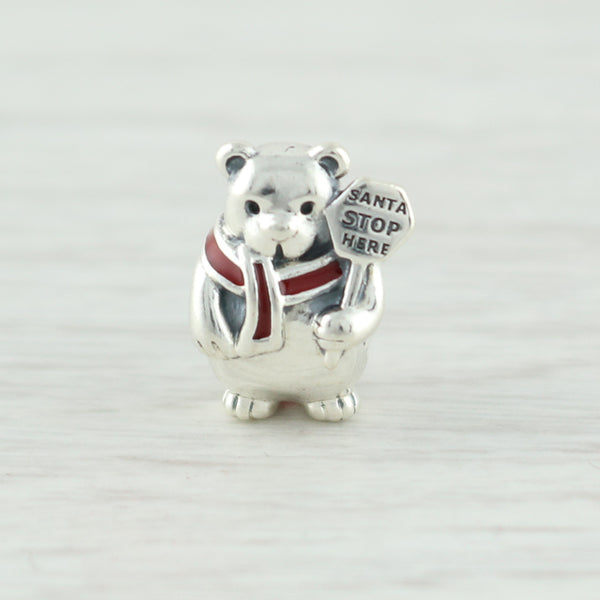 Pandora christmas sales teddy bear charm