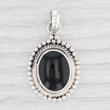 Light Gray New Onyx Pendant 925 Sterling Silver Oval Solitaire B12643