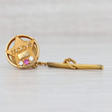 Macy's 45 Years Employee Service Pin Lab Created Ruby Diamonds Star Lapel