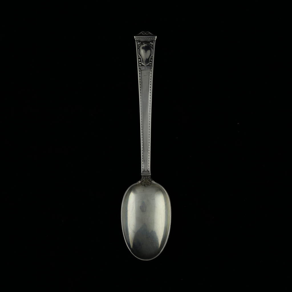 Black Tiffany and Co San Lorenzo Teaspoon Sterling Silver 6" 1916 Silverware