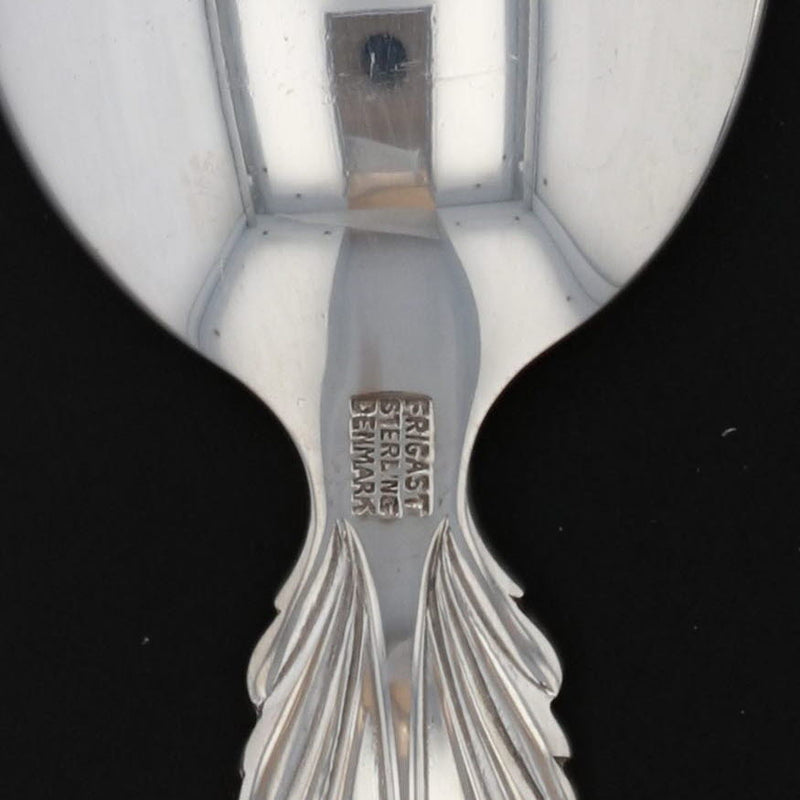 Light Gray Frigast Queen Christina Tea Spoon Sterling Silver 6" Denmark Set of 2