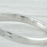 New Diamond Abstract Ring Sterling Silver 925 Size 8.25 Split Bypass