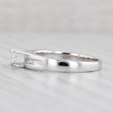 0.51ctw Princess Diamond Engagement Ring 14k White Gold Size 7