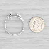 0.50ctw Diamond Ring Jacket Guard 14k White Gold Size 9.5 Wedding Band