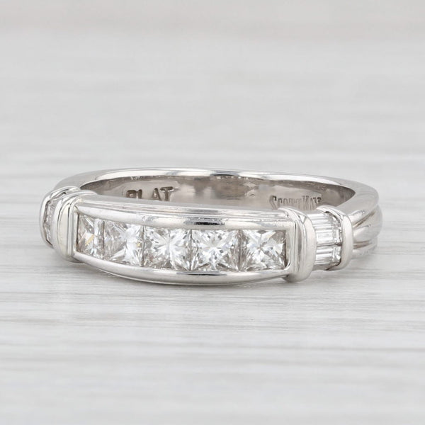 Light Gray Scott Kay 0.80ctw Diamond Wedding Band Platinum Size 5.5 Ring