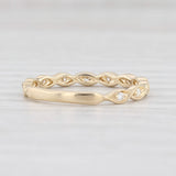 Light Gray New 0.10ctw Diamond Ring 14k Yellow Gold Size 6.5 Stackable Wedding Band
