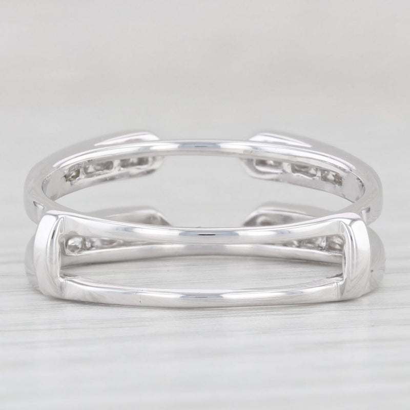 0.50ctw Diamond Ring Jacket Guard 14k White Gold Size 9.5 Wedding Band