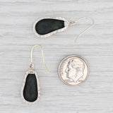 New Nina Nguyen Druzy Quartz Geode Drop Earrings Sterling Silver Hook Posts