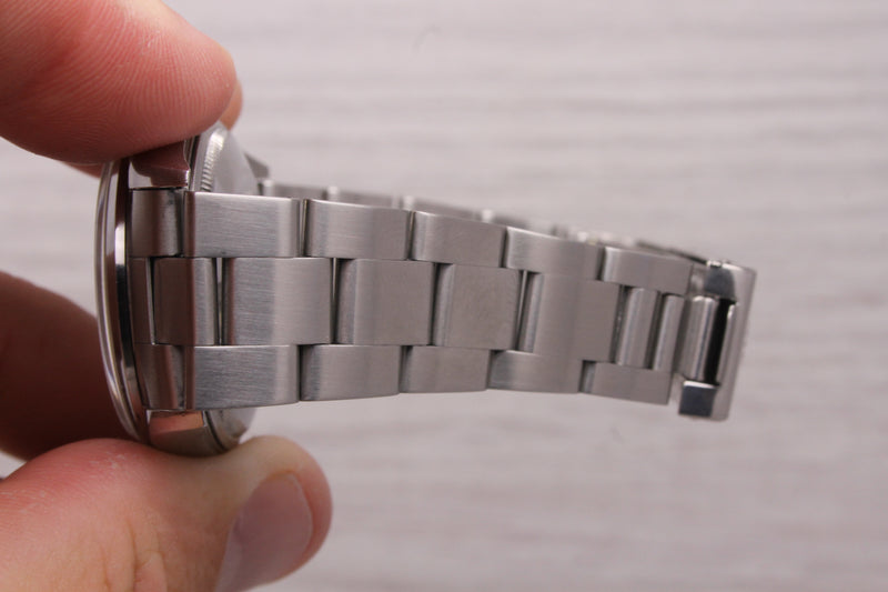 Dark Gray c.2000 Rolex Oyster Perpetual Date ref.15200 34mm Steel Automatic Watch Roman