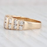 Light Gray 1.10ctw Diamond Ring 14k Yellow Gold Size 6.5 Wedding Anniversary Stackable Band