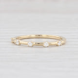 New Diamond Band 14k Yellow Gold Size 6.5 Wedding Stackable Ring