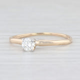 Light Gray 0.29ctw Round Diamond Engagement Ring 14k White Yellow Gold Size 9.25