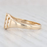 0.43ctw Tapering Diamond Stripes Ring 14k Yellow Gold Size 8