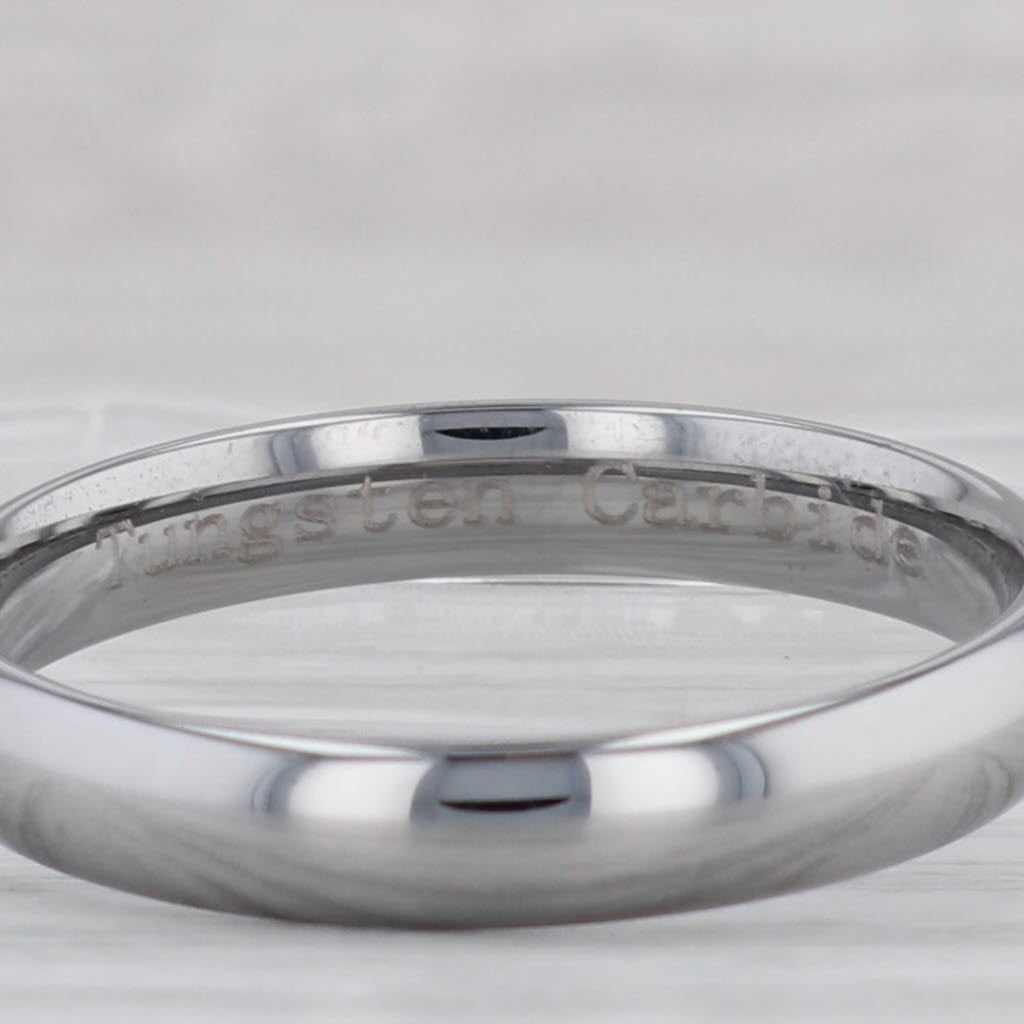 Gray New Tungsten Carbide Ring Stackable 4mm Wedding Band Size 11