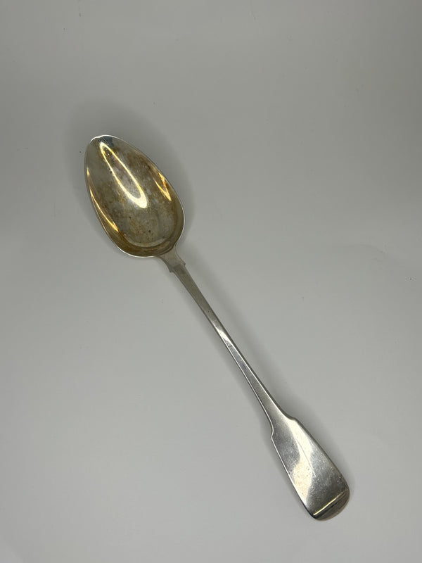 Dark Gray 12" Large Serving Spoon Sterling Silver London 1816 Antique Fine Dining