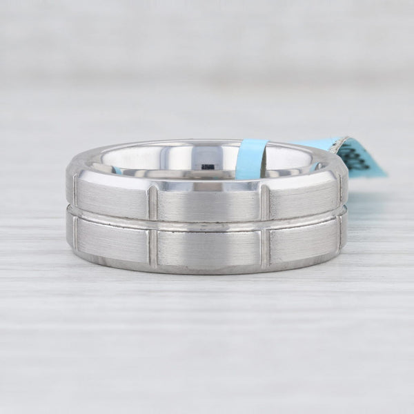 Light Gray New Men's Vitalium Band Size 10 Wedding Ring