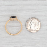 New Nina Nguyen Black Quartz Agate Geode Ring 18k Yellow Gold Size 6.75
