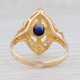 Light Gray 0.70ctw Lab Created Sapphire Diamond Halo Ring 18k Yellow Gold Size 6.75